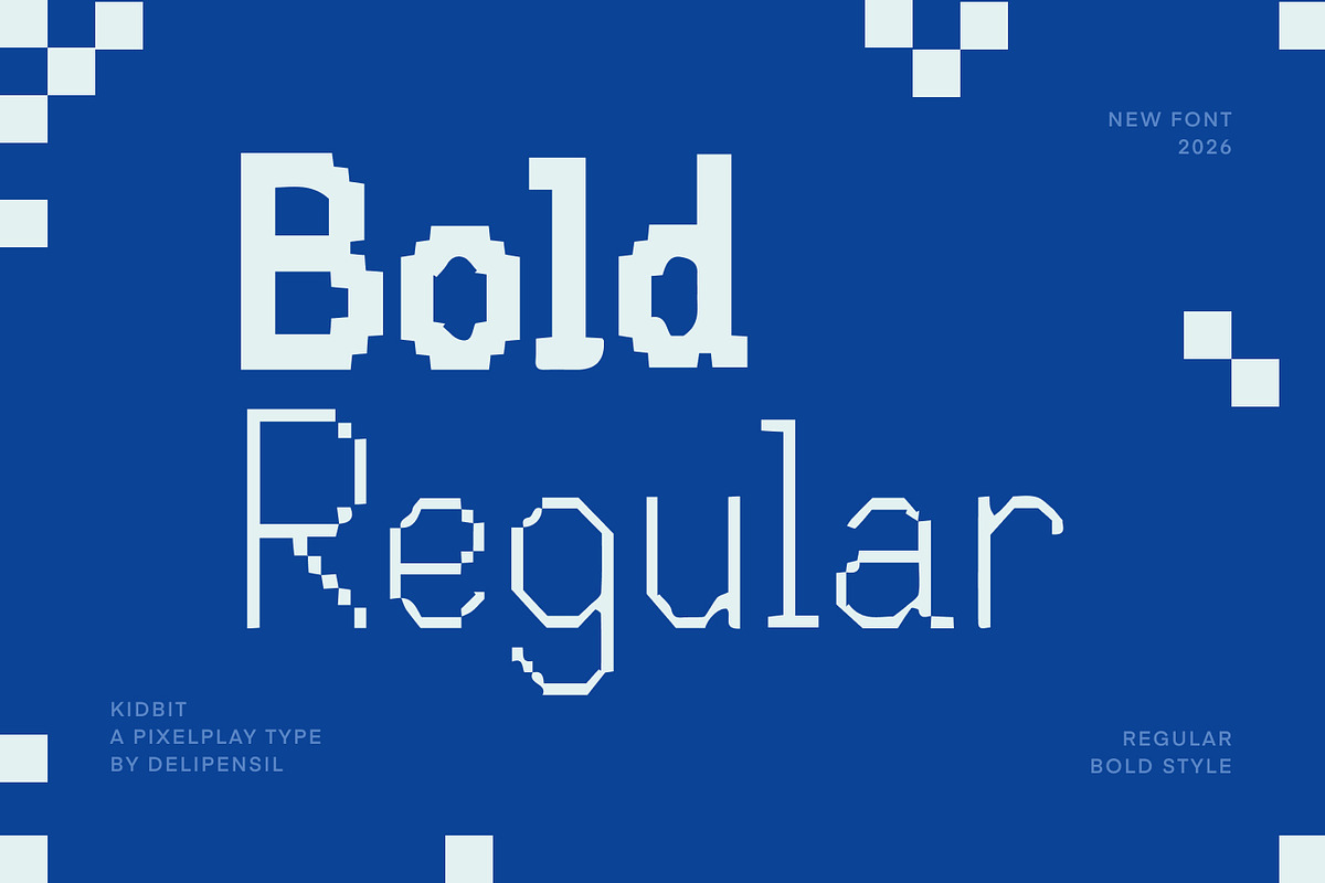 Kidbit - A pixelplay type, a Sans Serif Font by delipensil (Photo 8 of 9)