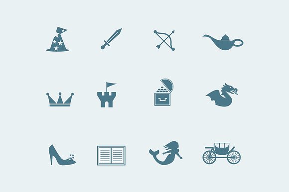 12 Fairy Tale Icons