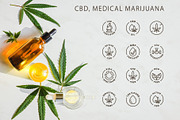 Eco, bio and organic labels icons, an Outline Icon by RevolutionizZed (Thumbnail 4 of 9)