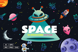 Space 30 Icons