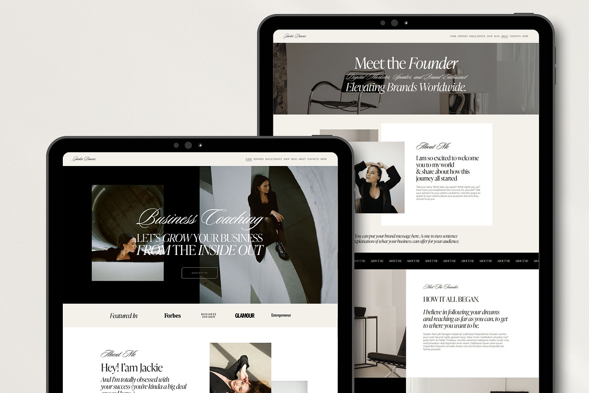 Squarespace Website Template coach, a Squarespace Template by Presentibox (Photo 3 of 10)