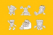 Groovy Pizza Retro Illustration, a Food Illustration by Decoconio Design (Thumbnail 3 of 7)