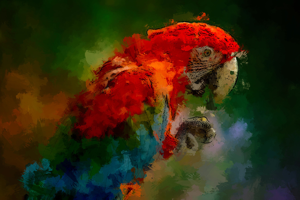 Acrylic oil Painting PS Action, an Action Add-On by INTENTFX (Photo 1 of 20)
