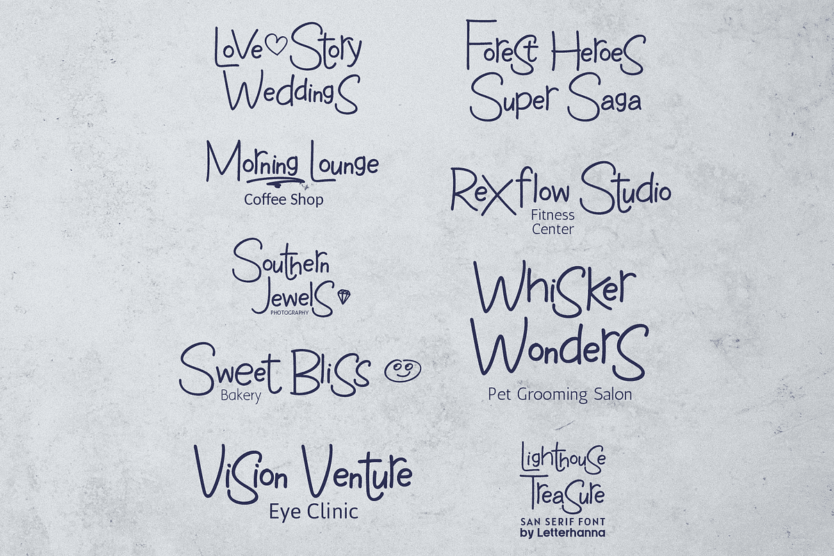 Lighthouse Treasure Font, a Sans Serif Font by Letterhanna Studio (Photo 8 of 10)