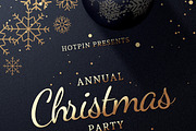Christmas Party Flyer Invitation, a Card Template by Hotpin (Thumbnail 3 of 3)