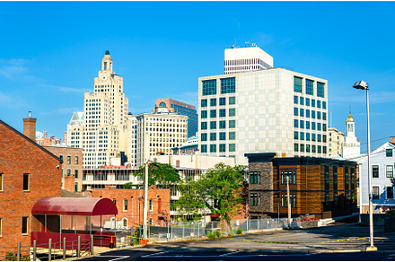 View of Downtown Providence in Rhode, an Architecture Photo by Leonid Andronov