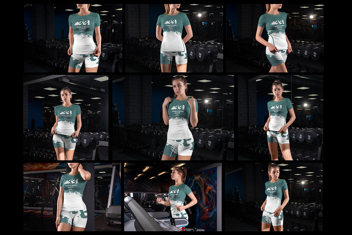 9 Sports T-Shirts and Shorts Mockups, a Shirt Mockup by Grow Design Craft Studio (Photo 9 of 9)