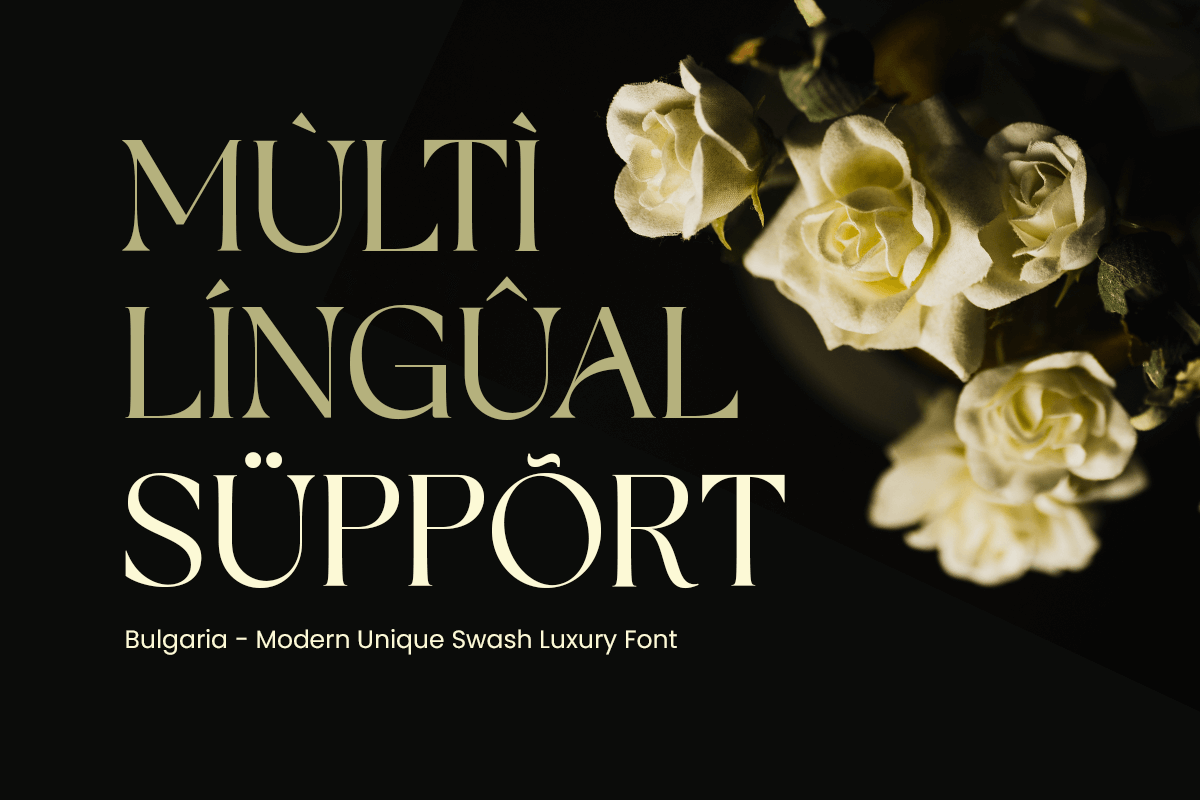Bulgaria Modern Unique Swash Luxury, a Serif Font by Sensatype (Photo 12 of 12)