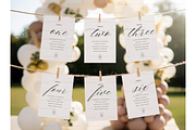 Monthly Milestone Cards Mockup, an Advertising Mockup by TatiMockup (Thumbnail 3 of 4)