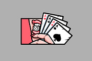 woman's lip biting dice, a Person Illustration by gunaonedesign (Thumbnail 1 of 5)