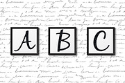 Black Glitter Alphabet, an Object Graphic by Patterns for Dessert (Thumbnail 5 of 5)