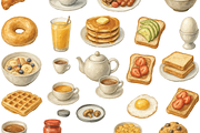 Breakfast Food and Drink Collection, an Object Graphic by RT Studio (Thumbnail 3 of 4)