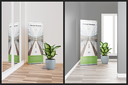 Indoor Roll-Up Banner Mockup, an Advertising Mockup by Muhazdinata (Thumbnail 8 of 10)