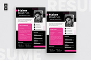 Modern Resume CV, a Resume Template by dokudokunomi (Thumbnail 1 of 4)