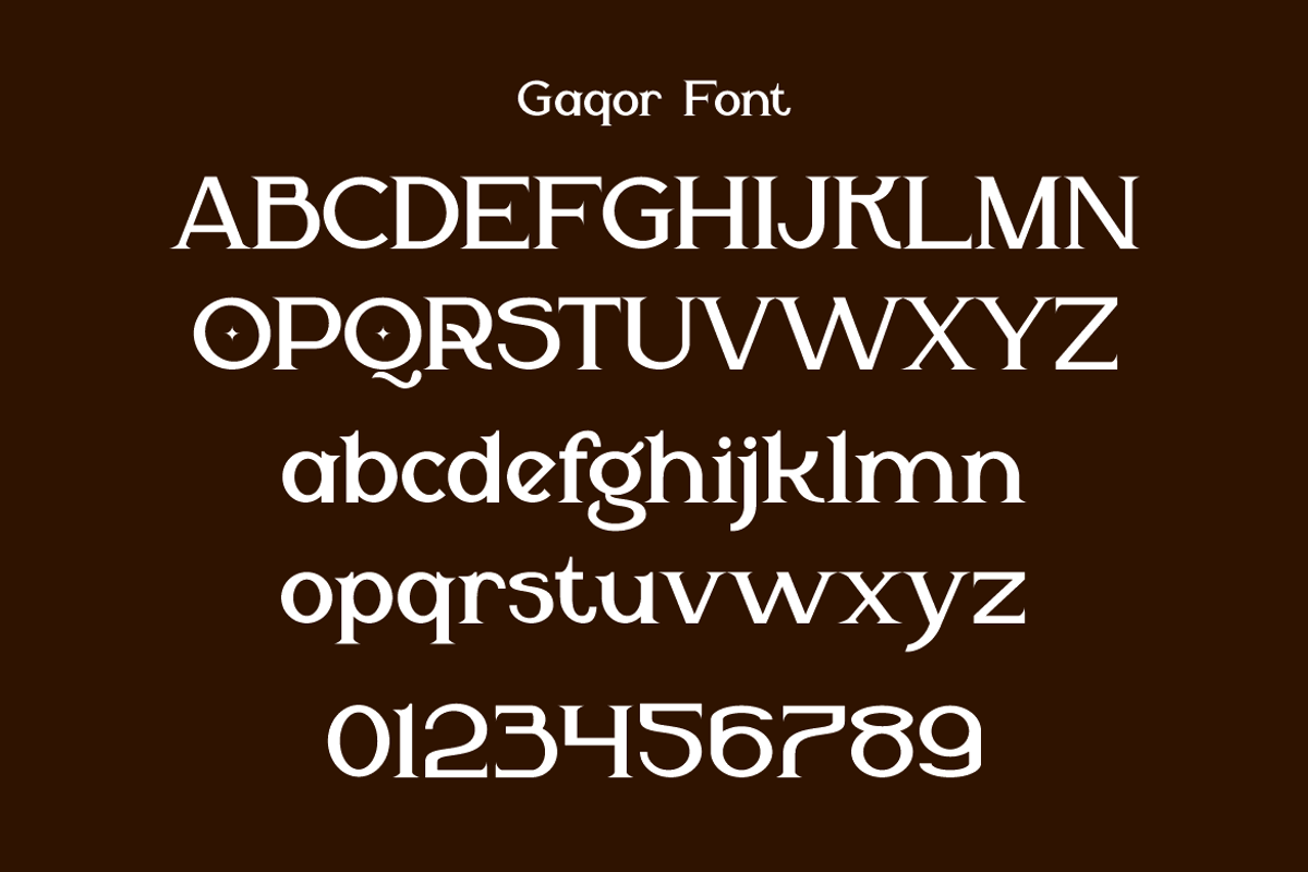 Gaqor - Modern Cinematic Font, a Serif Font by Iqsiart Studio (Photo 10 of 12)