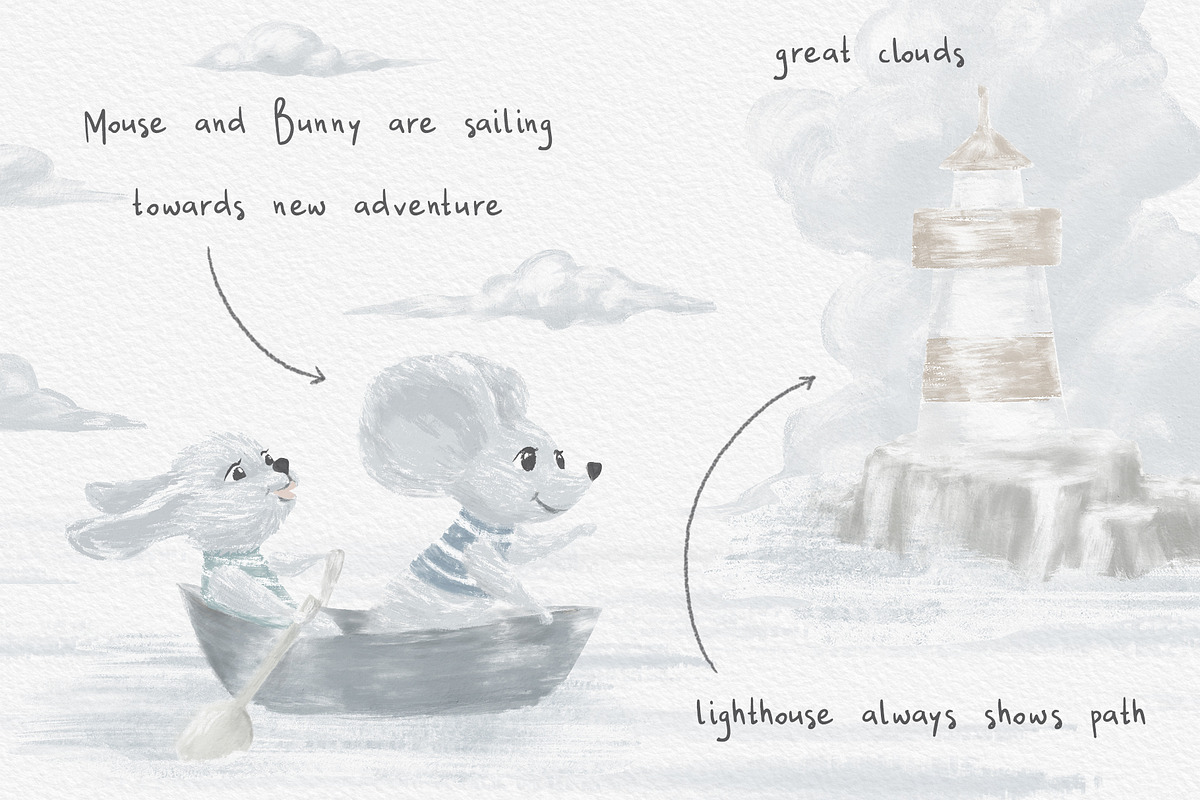 Sea adventure. Little sailors, an Illustration by MeadowFox (Photo 3 of 8)