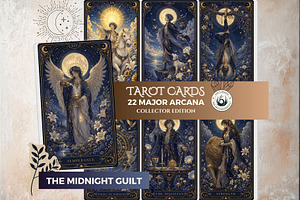 The Midnight Gilt Tarot Cards