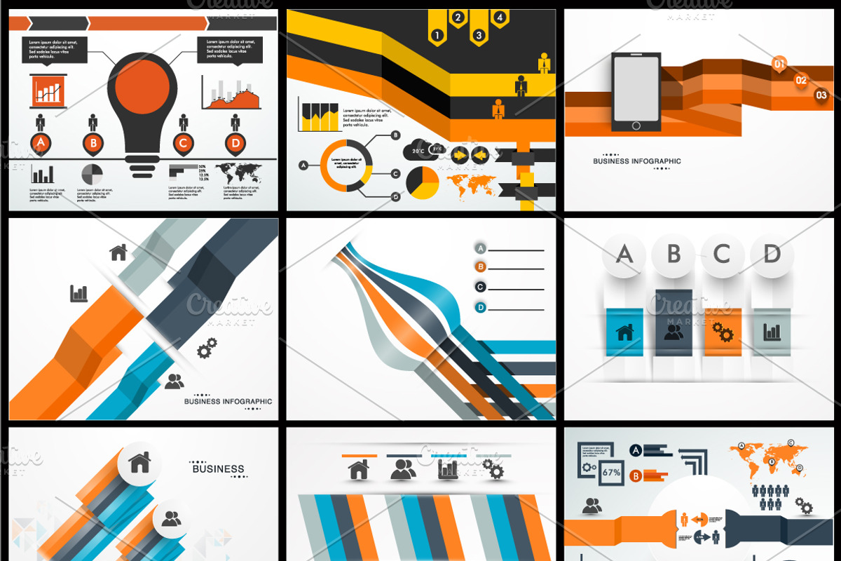 Business Infographic Sets Vol - 7, a Finance Illustration by Allies Interactive (Photo 2 of 4)
