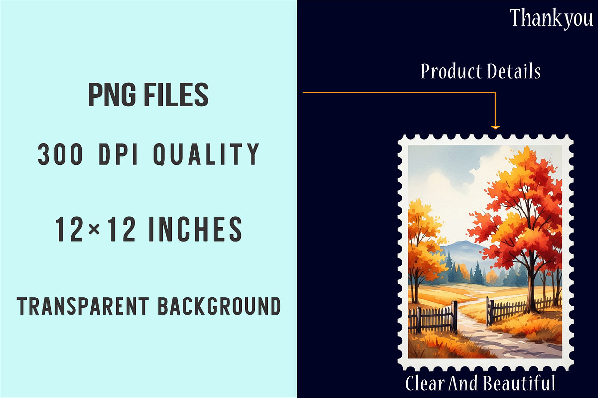 Fall Season Stamps PNG, an Illustration by SinaCreation (Photo 4 of 5)