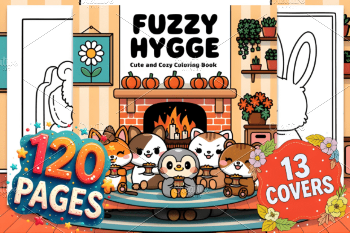 Fuzzy Hygge Cute and Cozy, an Animal Illustration by Ink Gallery (Photo 1 of 4)
