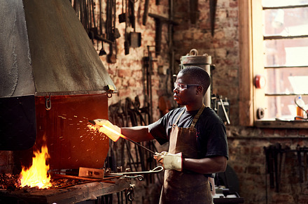 Iron sharpens iron, a Photo by Peopleimages.com