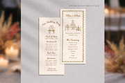 Wedding Program Canva Template bd003, a Card Template by TyphoonStudio (Thumbnail 5 of 9)