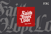 Rajjah Familia - Blackletter family, a Blackletter Font by creativemedialab (Thumbnail 7 of 10)