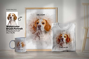 Watercolor Brush Portrait Action, an Action Add-On by MRI STUDIO (Thumbnail 1 of 16)