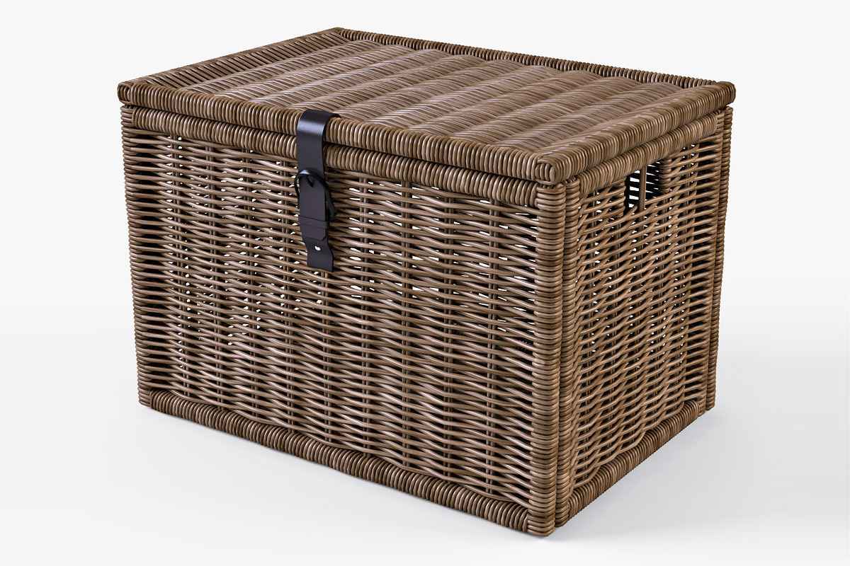 Wicker Rattan Chest Ikea Byholma, an Object 3D Model by Markelos (Photo 1 of 10)