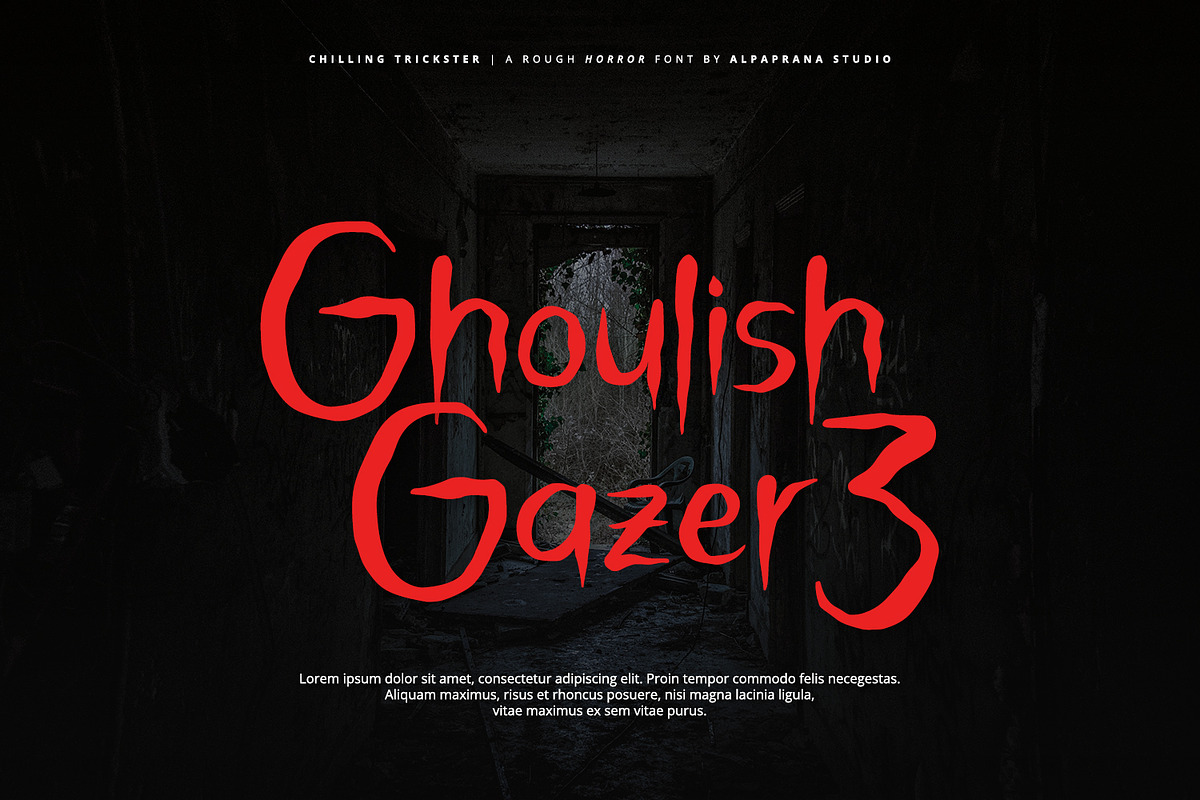Chilling Trickster - Rough Font, a Script Font by Alpaprana (Photo 2 of 11)