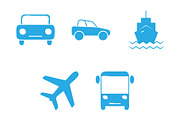 Transportation icon design template, a Solid Icon by Sumberpangan (Thumbnail 2 of 3)