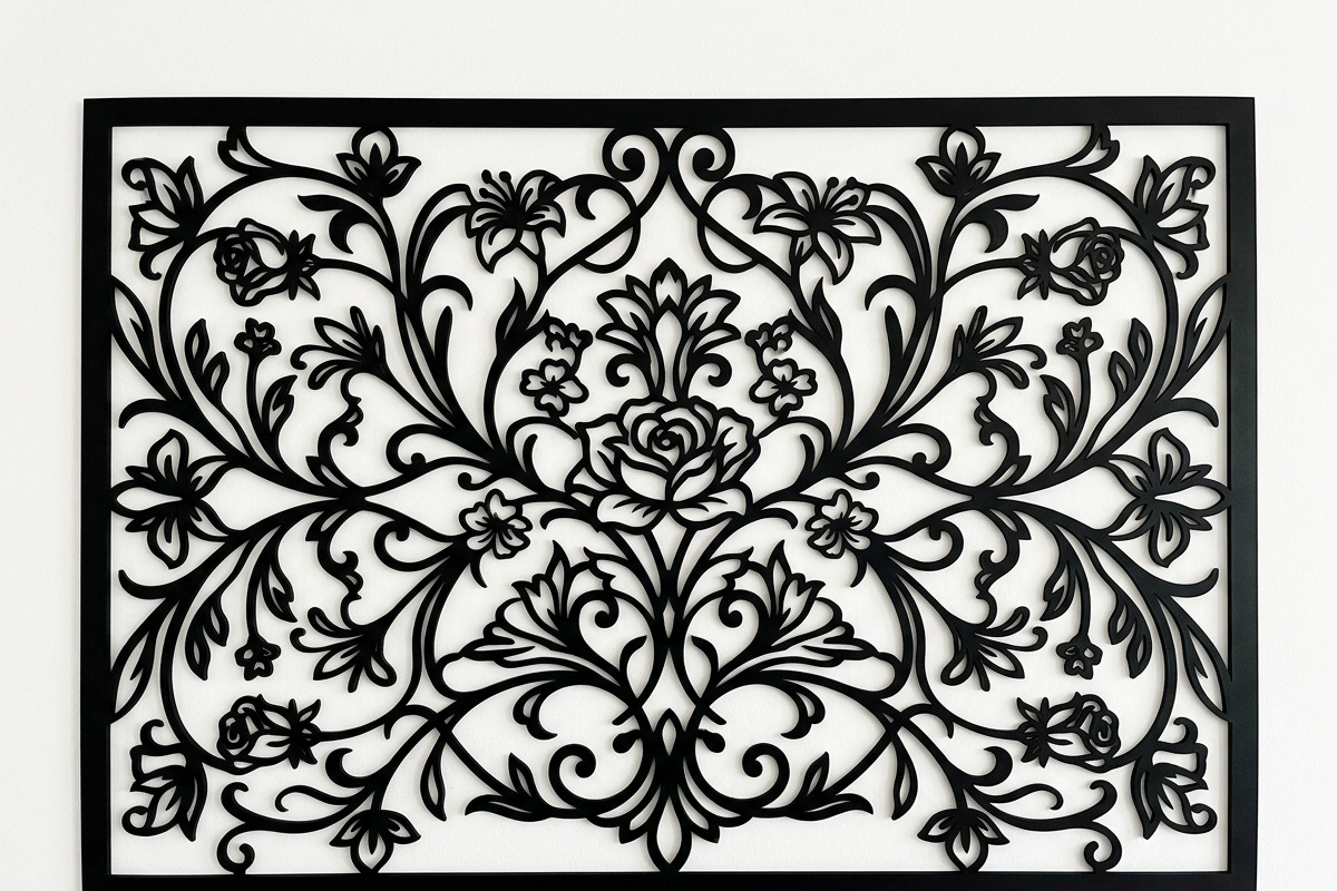 50 Elegant Floral Wall Panel, a Decorative Illustration by Amazin_art (Photo 16 of 27)
