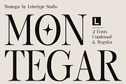 Montegar - Elegant Celestial Serif, a Serif Font by Lettertype Studio (Thumbnail 1 of 15)
