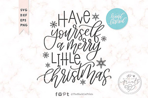 Merry Little Christmas SVG DXF EPS