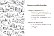 Halloween Toile de Jouy Pattern, a Background Graphic by Hughes Studio (Thumbnail 6 of 7)