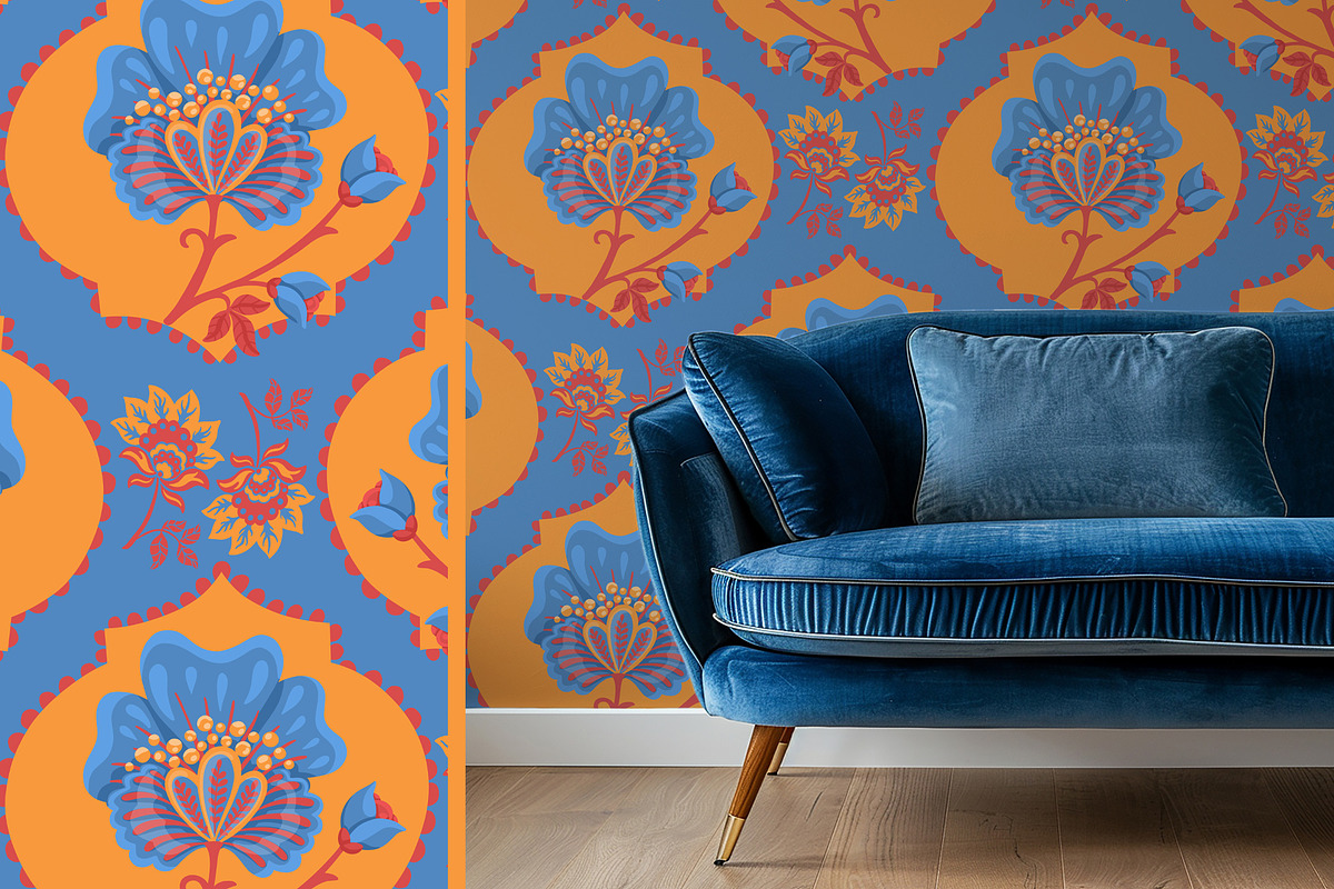 Indian vector patterns, a Pattern Graphic by Carpet Tapete Pretzel (Photo 12 of 25)