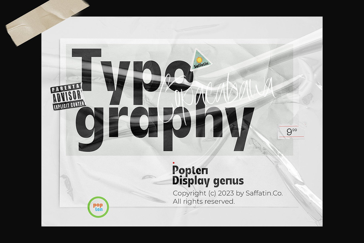 Popten Display Family Font, a Sans Serif Font by Siwox Studios (Photo 7 of 9)