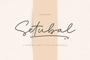 Setubal Script, a Script Font by khurasan (Thumbnail 1 of 6)
