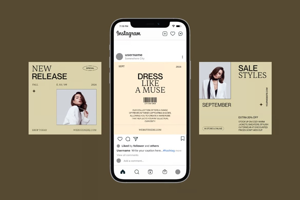 Minimal Fashion Social Media, a Social Media Template by FDR Studio (Photo 3 of 3)
