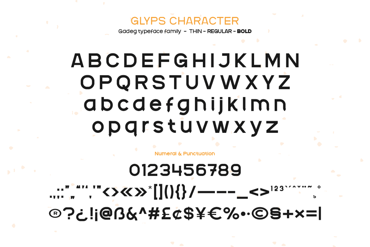Gadeg, a Sans Serif Font by twinstd (Photo 10 of 11)