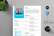Clean Resume CV, a Resume Template by Blackcloud_Creations (Thumbnail 1 of 8)