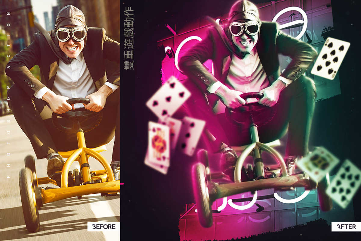 SALE - Double Game Photoshop Action, an Action Add-On by DuoFankaar (Photo 3 of 14)
