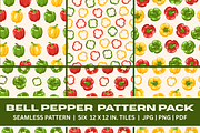 Bell Pepper Pattern Pack, a Pattern Graphic by EmmaGDesigner (Thumbnail 1 of 5)