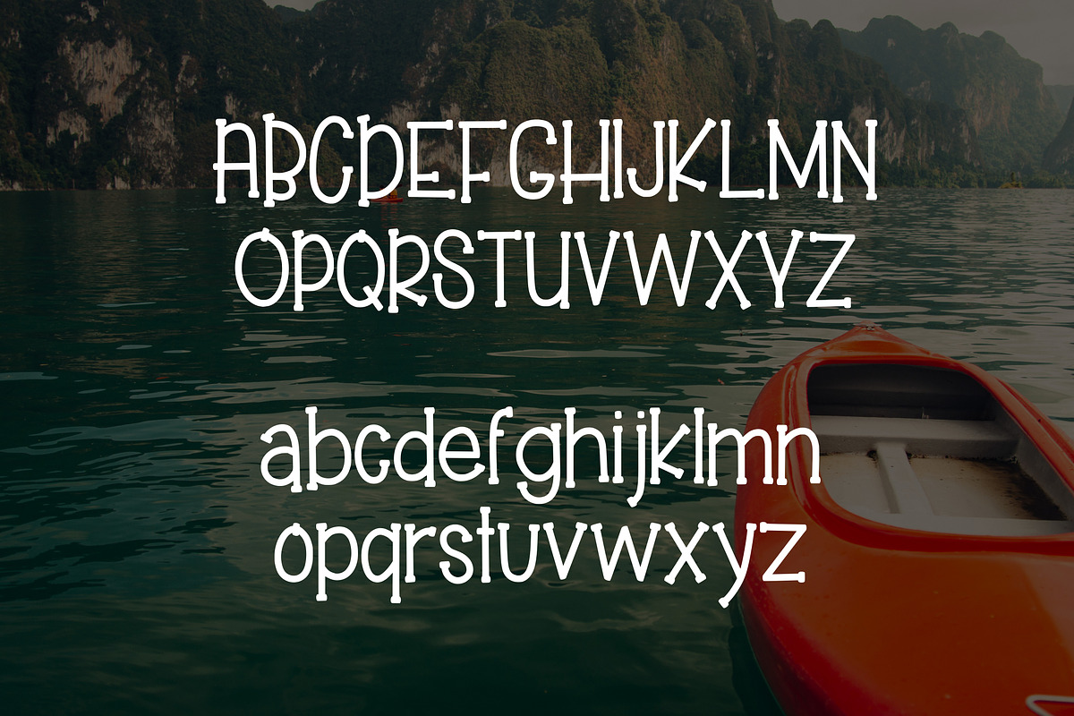 Kayak Adventures, a Serif Font by Kitaleigh (Photo 2 of 3)
