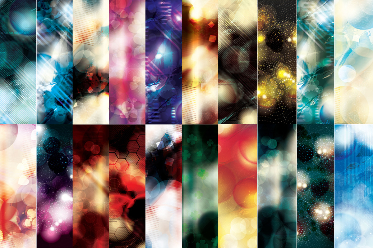 Abstract glowing background set, a Texture Graphic by Transfuchsian (Photo 2 of 4)