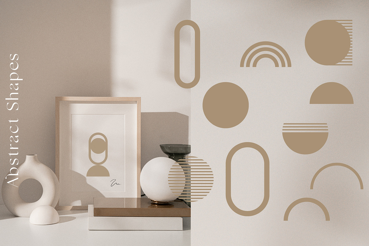 Modern Abstract Line Art & Shape Set, an Illustration by January Bloom (Photo 11 of 18)