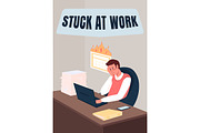 Professional burnout poster, a Flyer Template by IMG visuals characters (Thumbnail 3 of 4)
