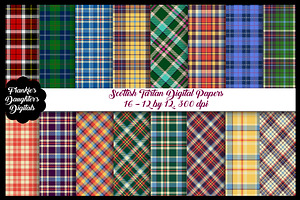 Scottish Tartan Digital Papers