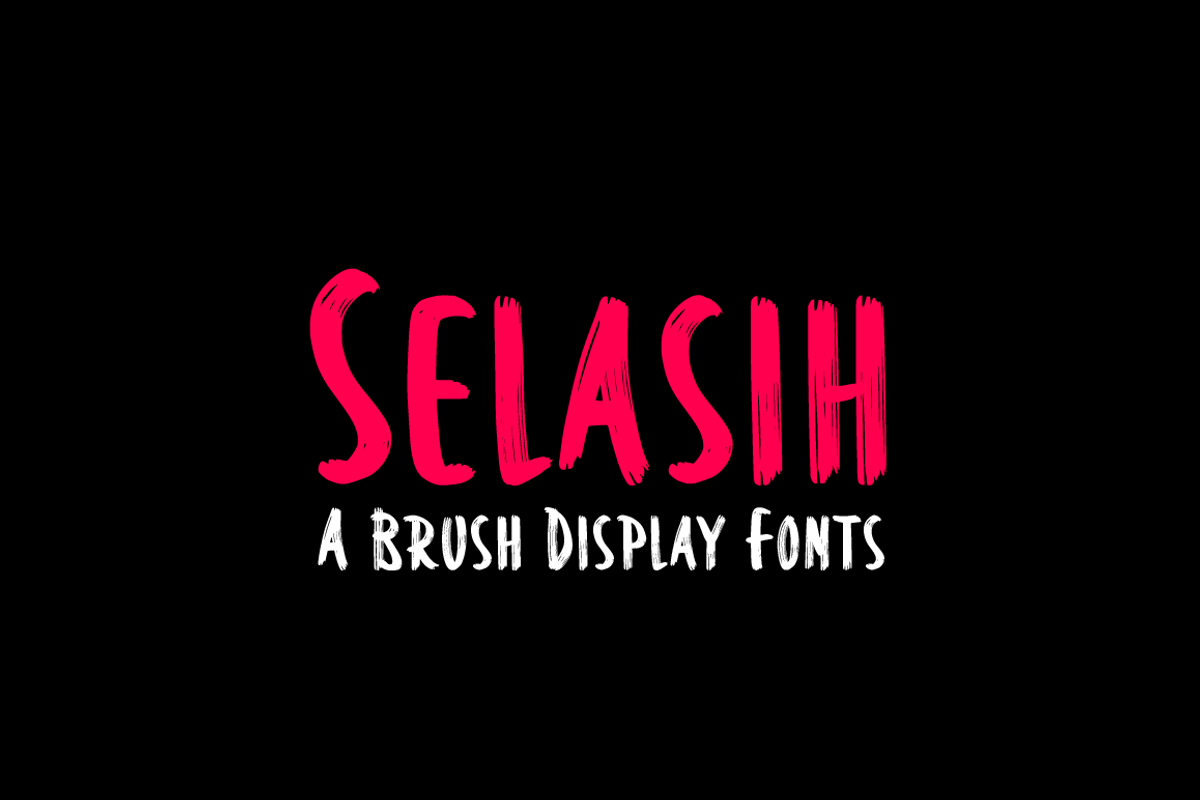Selasih - Brushstroke Font, a Handwritten Font by Letterayu Studio (Photo 1 of 6)