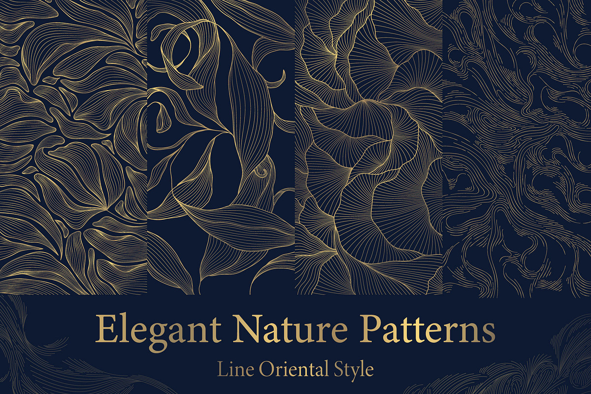 Elegant Nature Patterns, a Pattern Graphic by Marylia (Photo 1 of 30)